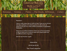 Tablet Screenshot of cantinebambou.com